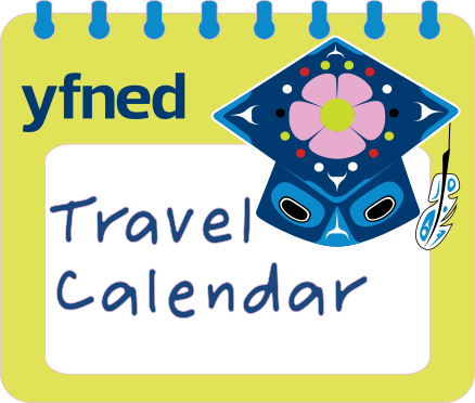 YFNED travel calendar logo